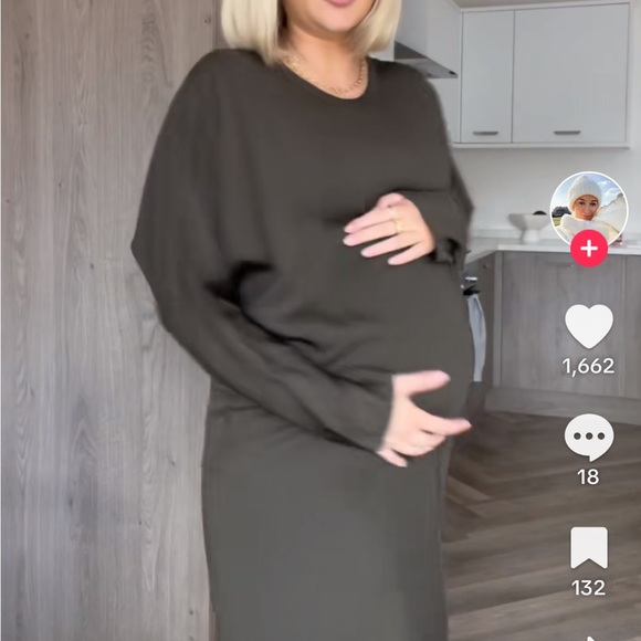 zara army green midi dress - Picture 5 of 5